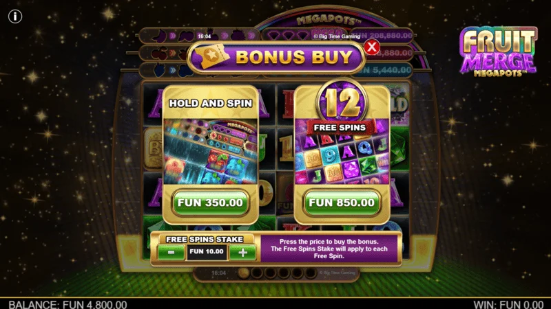 Fruit Merge Megapots - Tetingkap pembelian Bonus